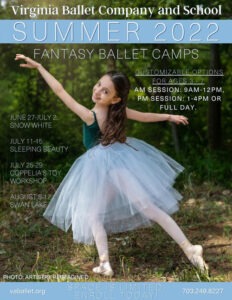 MR/EE/TB: fantasy ballet camps flyer